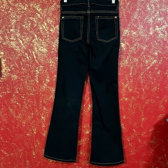 CACHE CONTOUR COLLECTION VINTAGE Black Boot Cut denim Jeans Pants 0 - Picture 2 of 10